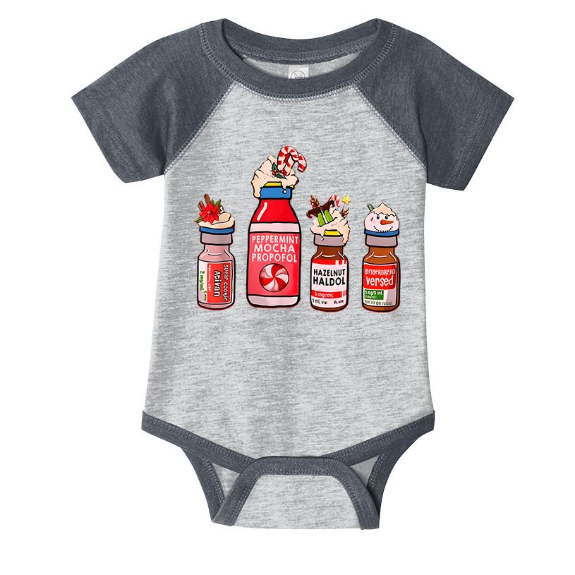 Funny Christmas Tee Crna Pacu ER ED ICU Cricital Care Nurse Infant Baby Jersey Bodysuit