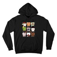 Funny Christmas Teeth Dental Dentist Santa Reindeer Snowman Gingerbread Hoodie