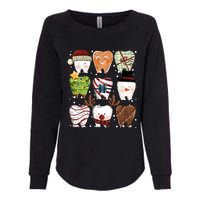 Funny Christmas Teeth Dental Dentist Santa Reindeer Snowman Gingerbread Womens California Wash Sweatshirt