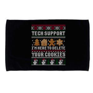 Funny Christmas Tech Supporgift Computer Programmer Gift Cool Gift Microfiber Hand Towel