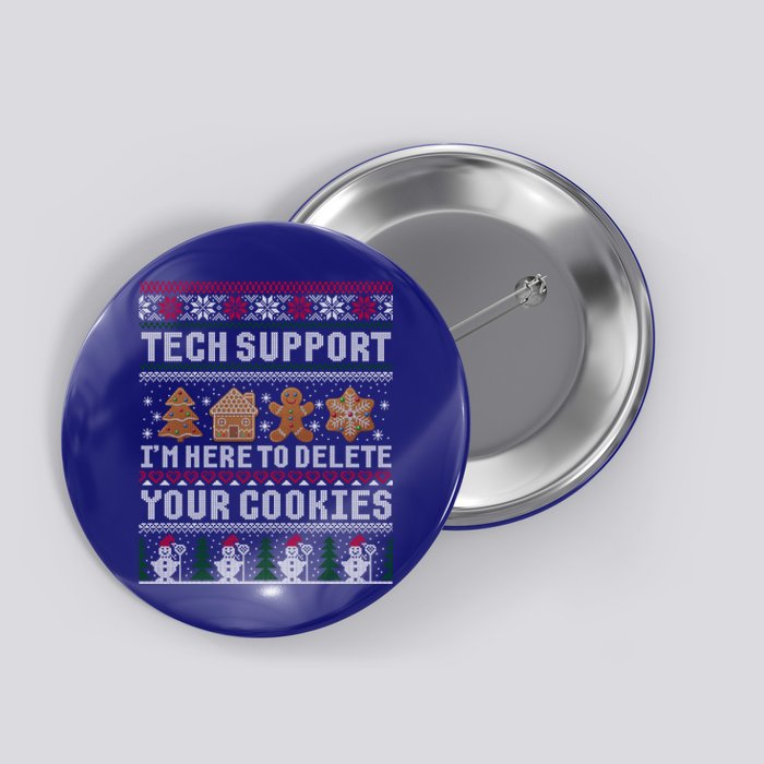 Funny Christmas Tech Supporgift Computer Programmer Gift Cool Gift Button