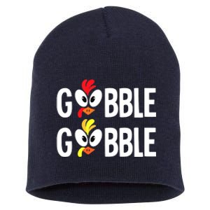 Funny Cute Thanksgiving Turkey Day S Fall Thanksgiving Short Acrylic Beanie