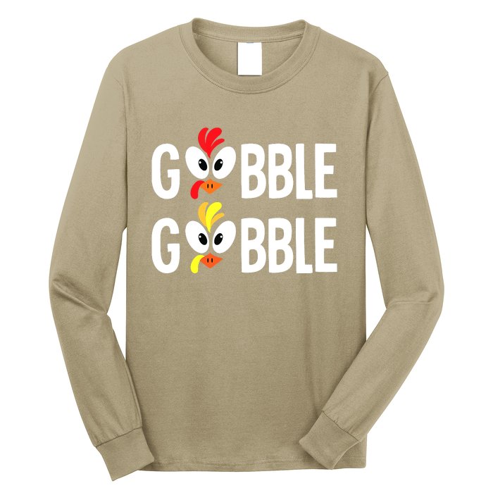 Funny Cute Thanksgiving Turkey Day S Fall Thanksgiving Long Sleeve Shirt