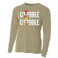 Funny Cute Thanksgiving Turkey Day S Fall Thanksgiving Cooling Performance Long Sleeve Crew