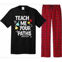 Funny Christian Teach Me Your Paths Faith Based Bible Verse Pajama Set