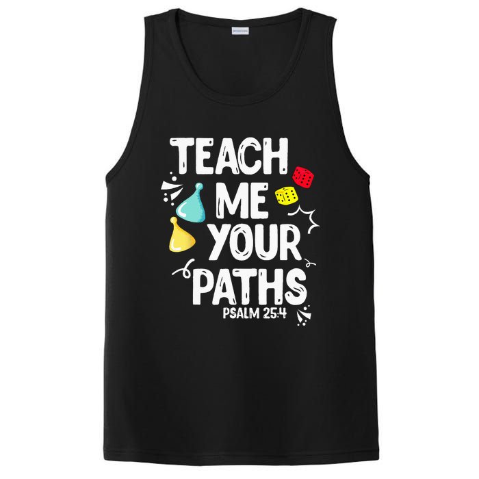 Funny Christian Teach Me Your Paths Faith Based Bible Verse PosiCharge Competitor Tank