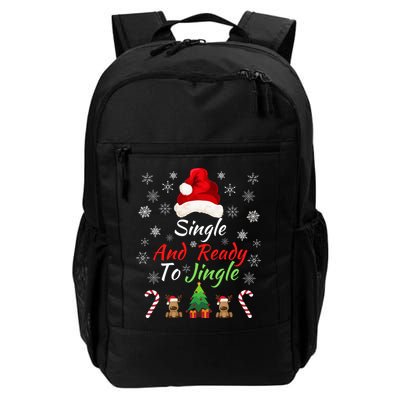 Funny Christmas Tree Single Ready To Jingle Christmas Jingle Xmas Holiday Gift Backpack
