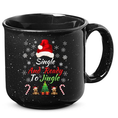 Funny Christmas Tree Single Ready To Jingle Christmas Jingle Xmas Holiday Gift 15oz Campfire Ceramic Mug