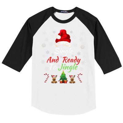 Funny Christmas Tree Single Ready To Jingle Christmas Jingle Xmas Holiday Gift Baseball Sleeve Shirt