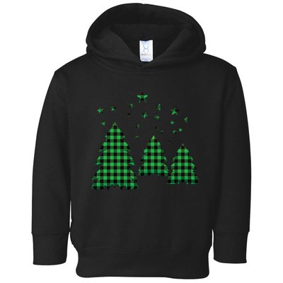 Festive Christmas Trees Pattern Toddler Hoodie