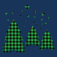 Festive Christmas Trees Pattern Infant Baby Jersey Bodysuit