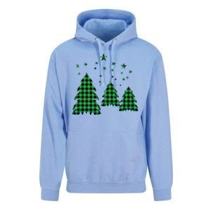 Festive Christmas Trees Pattern Unisex Surf Hoodie