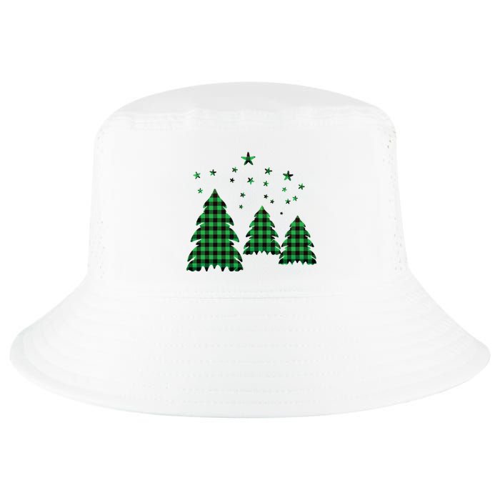 Festive Christmas Trees Pattern Cool Comfort Performance Bucket Hat