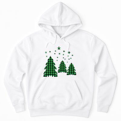 Festive Christmas Trees Pattern Hoodie