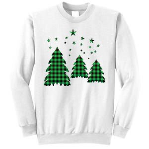 Festive Christmas Trees Pattern Sweatshirt