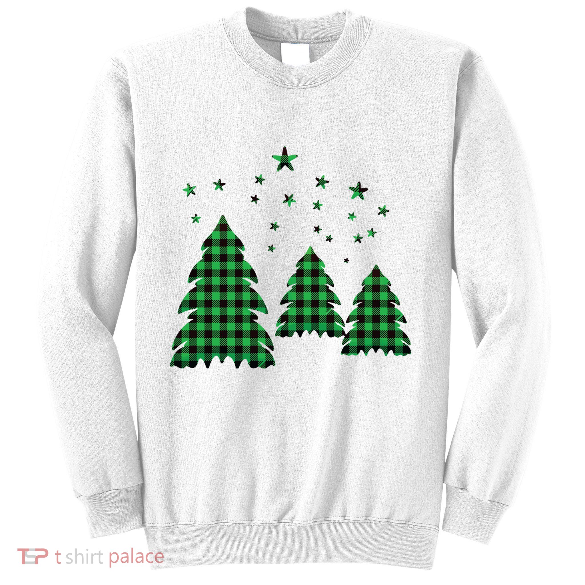 Festive Christmas Trees Pattern Sweatshirt