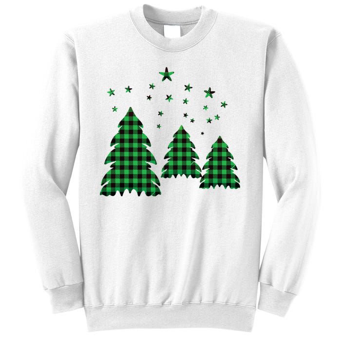 Festive Christmas Trees Pattern Sweatshirt