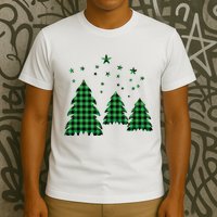 Festive Christmas Trees Pattern T-Shirt