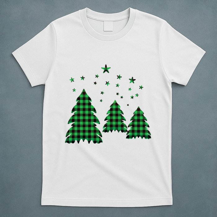 Festive Christmas Trees Pattern T-Shirt