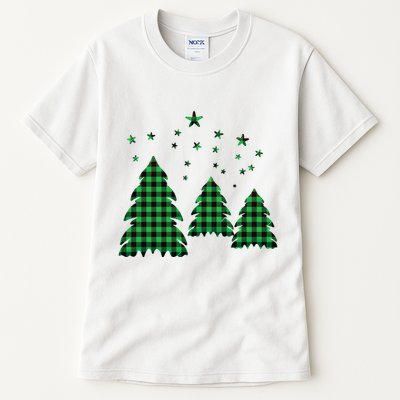 Festive Christmas Trees Pattern Tall T-Shirt