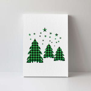 Festive Christmas Trees Pattern Canvas