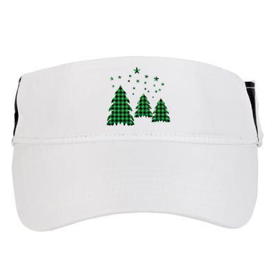 Festive Christmas Trees Pattern Adult Drive Performance Visor