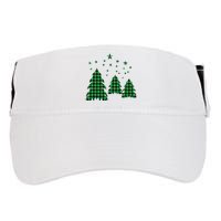 Festive Christmas Trees Pattern Adult Drive Performance Visor