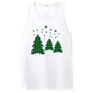 Festive Christmas Trees Pattern PosiCharge Competitor Tank