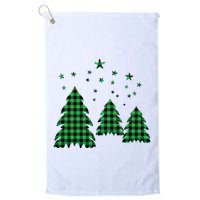 Festive Christmas Trees Pattern Golf Towel