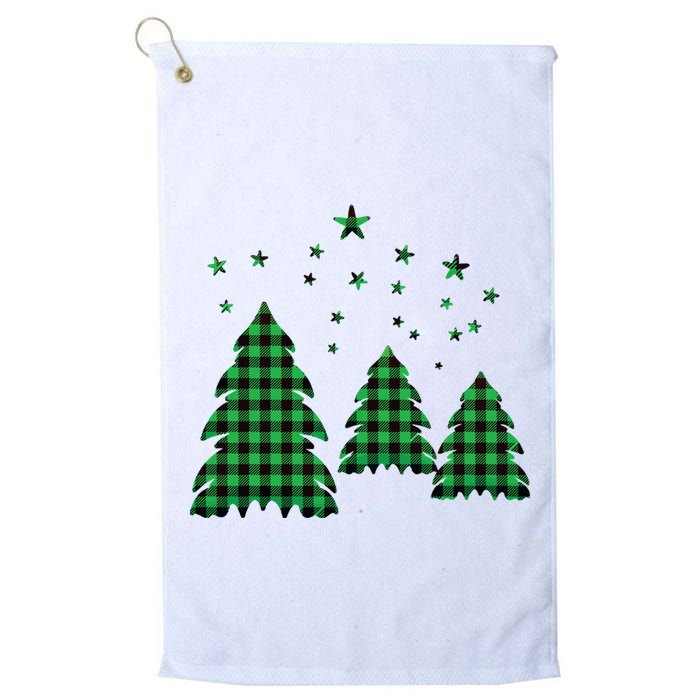 Festive Christmas Trees Pattern Golf Towel