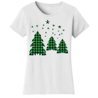 Festive Christmas Trees Pattern Women's T-Shirt