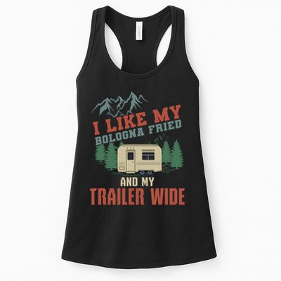 Funny Camper Trailer Gift For The Redneck Humor Gift Womens Tank Top