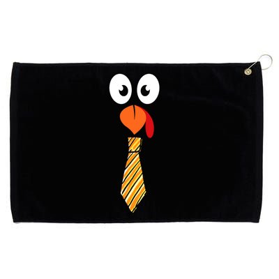 Funny Cute Turkey Face Pilgrim T Thanksgiving Costume Grommeted Golf Towel