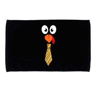 Funny Cute Turkey Face Pilgrim T Thanksgiving Costume Microfiber Hand Towel