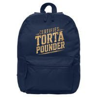 Funny Certified Torta Pounder Latino 16 in Basic Backpack