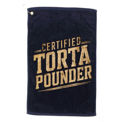 Funny Certified Torta Pounder Latino Golf Towel