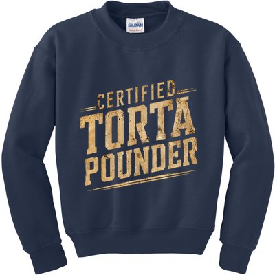 Funny Certified Torta Pounder Latino Kids Sweatshirt