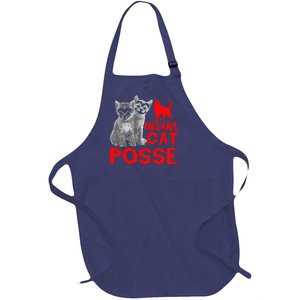 Funny Cat T Insane Cat Posse Gift Tee For Women Full-Length Apron With Pockets