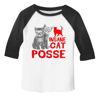 Funny Cat T Insane Cat Posse Gift Tee For Women Toddler Fine Jersey T-Shirt