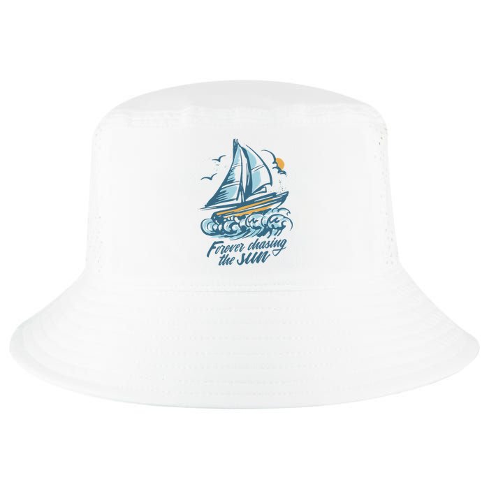 Forever Chasing The Sun Sail Boat Cool Comfort Performance Bucket Hat