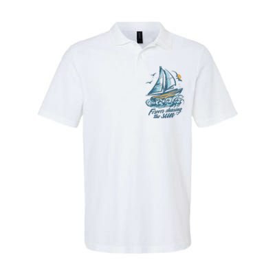 Forever Chasing The Sun Sail Boat Softstyle Adult Sport Polo