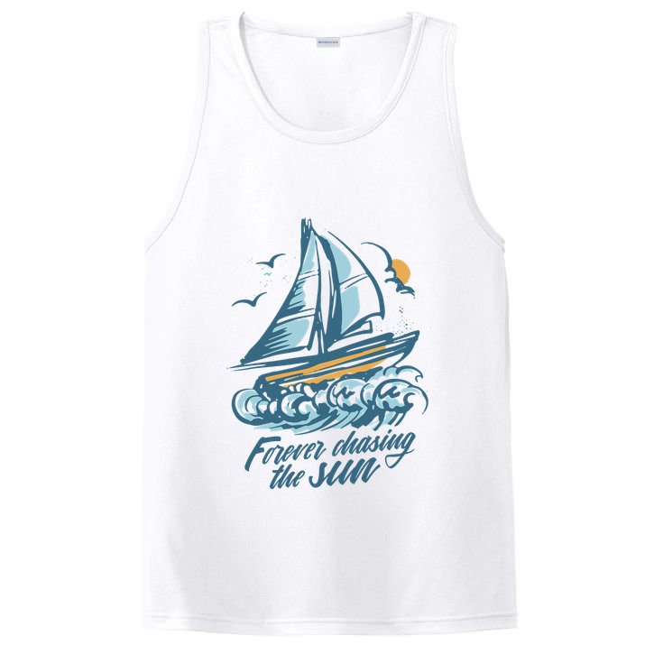 Forever Chasing The Sun Sail Boat PosiCharge Competitor Tank