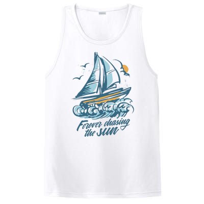 Forever Chasing The Sun Sail Boat PosiCharge Competitor Tank