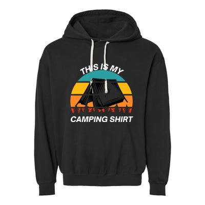 Funny Camping, This Is My Camping, Social Distancing, Hiking, Nature, Hike Garment-Dyed Fleece Hoodie