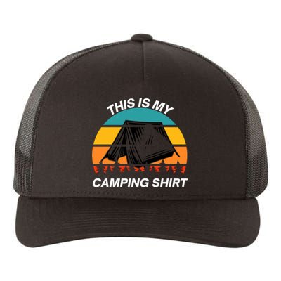 Funny Camping, This Is My Camping, Social Distancing, Hiking, Nature, Hike Yupoong Adult 5-Panel Trucker Hat