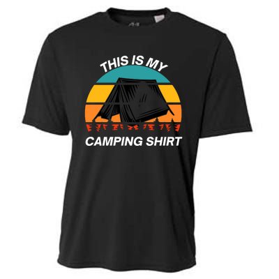 Funny Camping, This Is My Camping, Social Distancing, Hiking, Nature, Hike Cooling Performance Crew T-Shirt