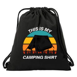 Funny Camping, This Is My Camping, Social Distancing, Hiking, Nature, Hike Drawstring Bag