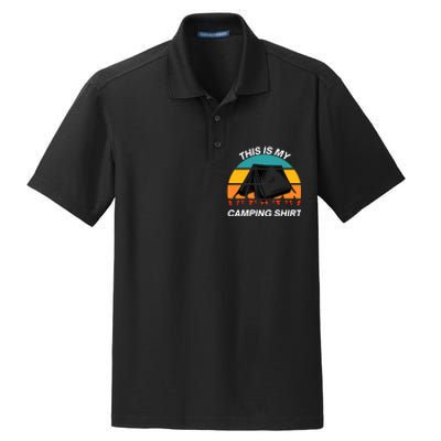 Funny Camping, This Is My Camping, Social Distancing, Hiking, Nature, Hike Dry Zone Grid Polo