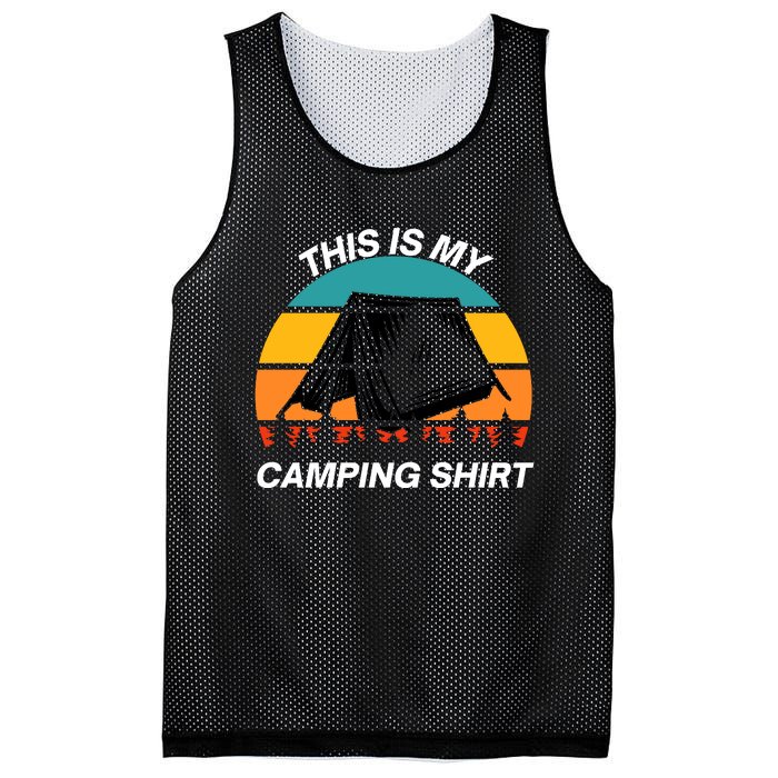 Funny Camping, This Is My Camping, Social Distancing, Hiking, Nature, Hike Mesh Reversible Basketball Jersey Tank