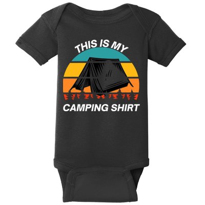 Funny Camping, This Is My Camping, Social Distancing, Hiking, Nature, Hike Baby Bodysuit